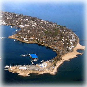 Arial View of Colonial Beach